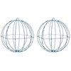 Dovana 2 vnt. Šalta balta 40 x 40 x 42 cm Metalas 192 LED
