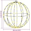 Dovana su 192 LED 2 pcs Šilta balta 40 x 40 x 43,5 cm metalas