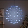 Kalėdų finialo šviesa 192 LED Šalta balta 60 x 60 x 62 cm