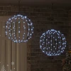 Kalėdų finialo šviesa 2 vnt. 320 LED Šalta balta