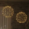 Kalėdų finialo šviesa 2 vnt. 320 LED Šilta balta