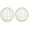 Dovana 2 vnt. Šilta balta 60 x 60 x 62 cm Metalas 384 LED
