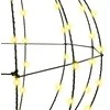 Dovana 2 vnt. Šilta balta 60 x 60 x 62 cm Metalas 384 LED