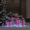 Dovanų Dėžė 3 vnt. 60 LED Šalta balta 20 x 20 x 20 cm Akrilas