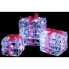 Dovanų Dėžė 3 vnt. 60 LED Šalta balta 20 x 20 x 20 cm Akrilas
