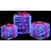 Dovanų Dėžė su 60 LED 3 pcs Mėlyna 20 x 20 x 20 cm Akrilas