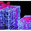 Dovanų Dėžė su 60 LED 3 pcs Mėlyna 20 x 20 x 20 cm Akrilas