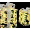 Dovanų Dėžė su 60 LED 3 pcs Šilta balta 20 x 20 x 20 cm PET