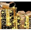 Dovanų Dėžė su 60 LED 3 pcs Šilta balta 20 x 20 x 20 cm PET