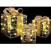 Dovanų Dėžė su 60 LED 3 pcs Šilta balta 20 x 20 x 20 cm PET