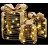 Dovanų Dėžutės Dekoracija su 60 LED 3 pcs Šilta balta Ratanas