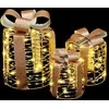 Dovanų Dėžutės Dekoracija 3 pcs Šilta balta 20 x 20 x 20 cm PET