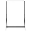 Drabužių stovas su saugykla Juoda 100 x 56 x 154 cm Plienas