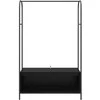 Drabužių stovas Juoda 100 x 44 x 160 cm Apdirbta mediena
