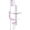 Draskyklė katėms su draskymo stovu, šviesiai pilka, 108cm