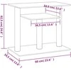 Draskymo stovai katėms su platformomis, kreminiai, 62,5cm