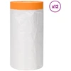 Dulkių lapas su klijuojama juosta 12 pcs Skaidrus 110 x 3300 cm