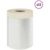 Dulkių lapas su lipnia juosta 12 pcs Skaidrus 30 x 3300 cm HDPE