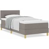 Kiemas lova su pagalve Tortora 90 x 200 cm audinys