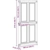 Tvarto durys Corona Balta 100 x 210 cm Pušies medienos masyvas
