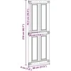 Tvarto durys Corona Balta 80 x 210 cm Pušies medienos masyvas