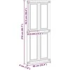 Tvarto durys Corona Balta 90 x 210 cm Pušies medienos masyvas