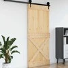 Duris NARVIK Natūrali 100 x 210 cm Kietos pušies medžio durys