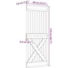 Duris NARVIK Natūrali 80 x 210 cm Kietos pušies medžio durys