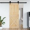 Duris NARVIK Natūrali 85 x 210 cm Kietos pušies medžio durys