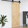 Duris NARVIK Natūrali 90 x 210 cm Kietos pušies medžio durys