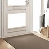 Durų kilimėlis Bežinė ir juoda 120 x 350 cm 100% poliamidas
