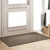 Durų kilimėlis Bežinė ir juoda 90 x 150 cm 100% poliamidas