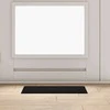 Durų kilimėlis Juoda 60 x 40 x 1.2 cm Teddy Audinys