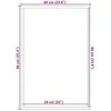Durų kilimėlis Juoda 60 x 90 cm Polipropilenas