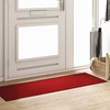 Durų kilimėlis Raudona ir Juoda 60 x 180 cm 100% poliamidas