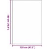 Durų kilimėlis Ruda ir juoda 120 x 180 cm 100% poliamidas