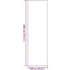 Durų kilimėlis Ruda ir juoda 120 x 400 cm 100% poliamidas