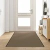 Durų kilimėlis Bežinė ir juoda 120 x 350 cm 100% poliamidas