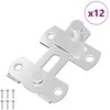 Durų užraktas 12 pcs Sidabro 70 x 8 mm Plienas