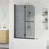 Dušo kabineto uždanga Juoda 120 x 140 cm
