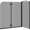 Dušo kabineto uždanga Juoda 120 x 68 x 130 cm