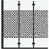 Dušo kabineto uždanga Juoda ir permatoma 130 x 130 cm