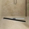 Dušo nutekėjimas su stiklo dangteliu Juoda 100 cm