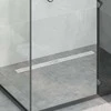 Dušo nutekėjimas su linijiniu dizainu Sidabro 90 cm