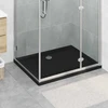 Dušo padėklas su taškais 100 x 80 x 4 cm ABS Juoda