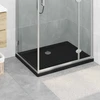 Dušo padėklas su taškais 90 x 70 x 4 cm ABS Juoda