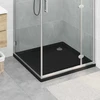 Dušo padėklas su taškais 90 x 90 x 4 cm ABS Juoda