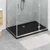 Dušo padėklas su taškais Juodas 120 x 80 x 4 cm ABS