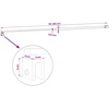 Dušo sienelės laikiklis 70-120 cm 6/8 mm stiklui Chromo