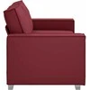 Dvivietė sofa Vyno raudona 180 cm Dirbtinė oda